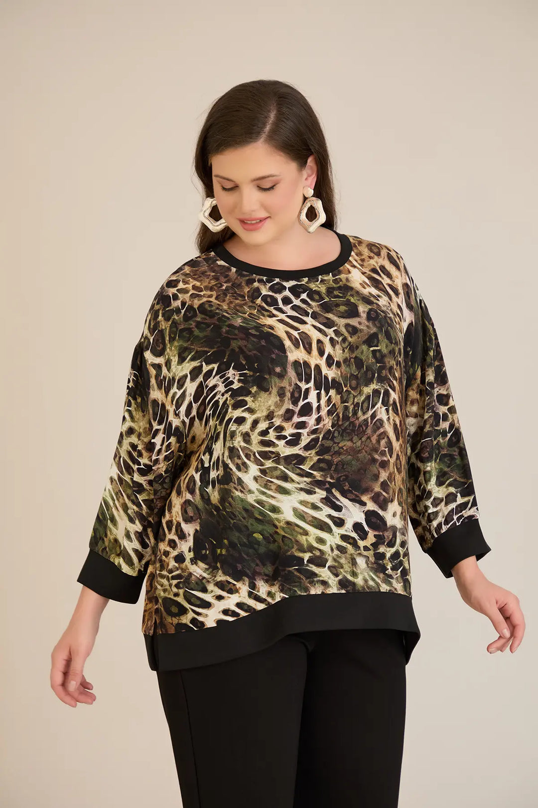 Jesenska elegantna bluza sa leopard printom