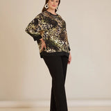 Jesenska elegantna bluza sa leopard printom