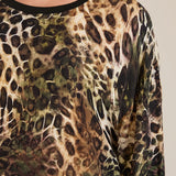 Jesenska elegantna bluza sa leopard printom