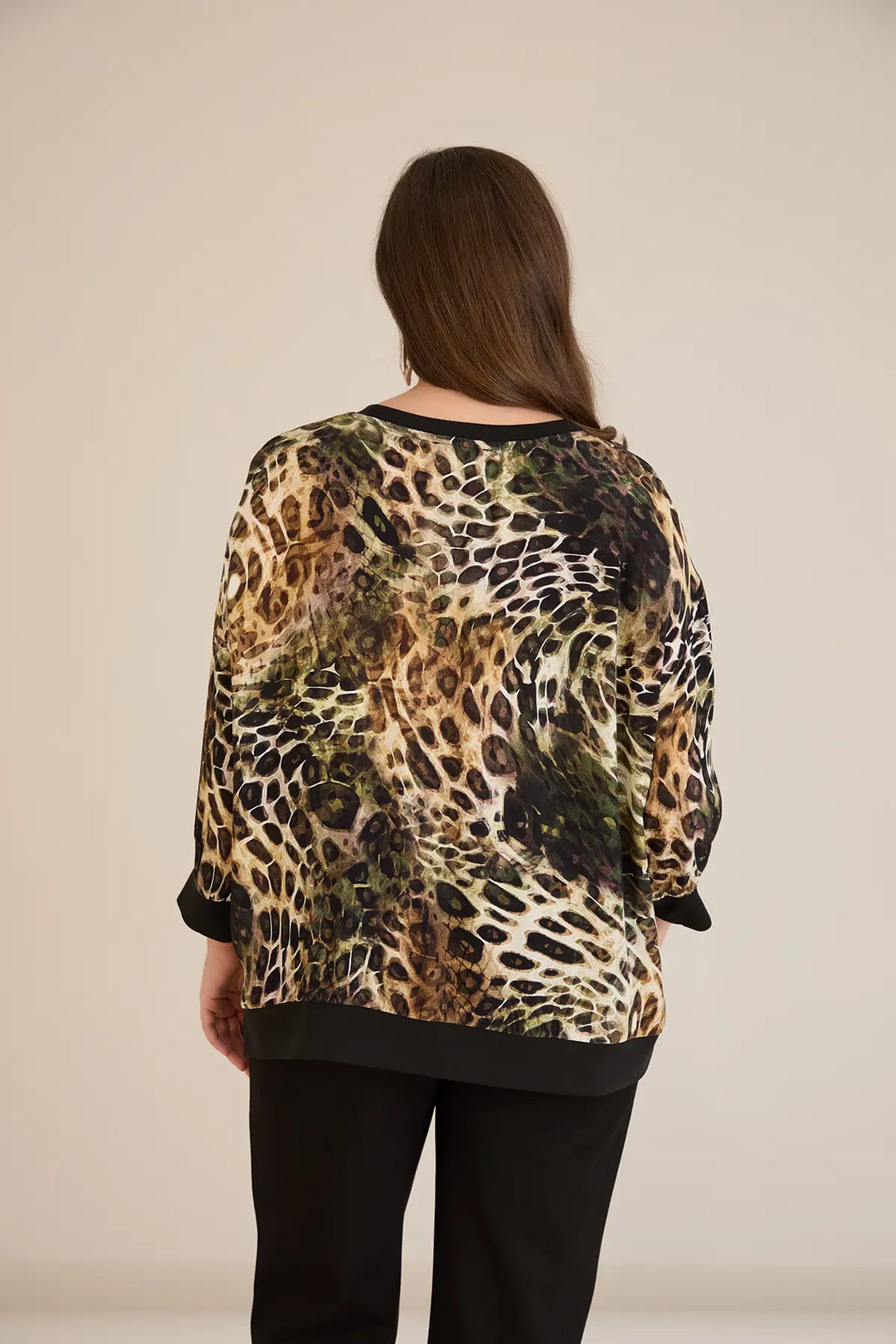 Jesenska elegantna bluza sa leopard printom
