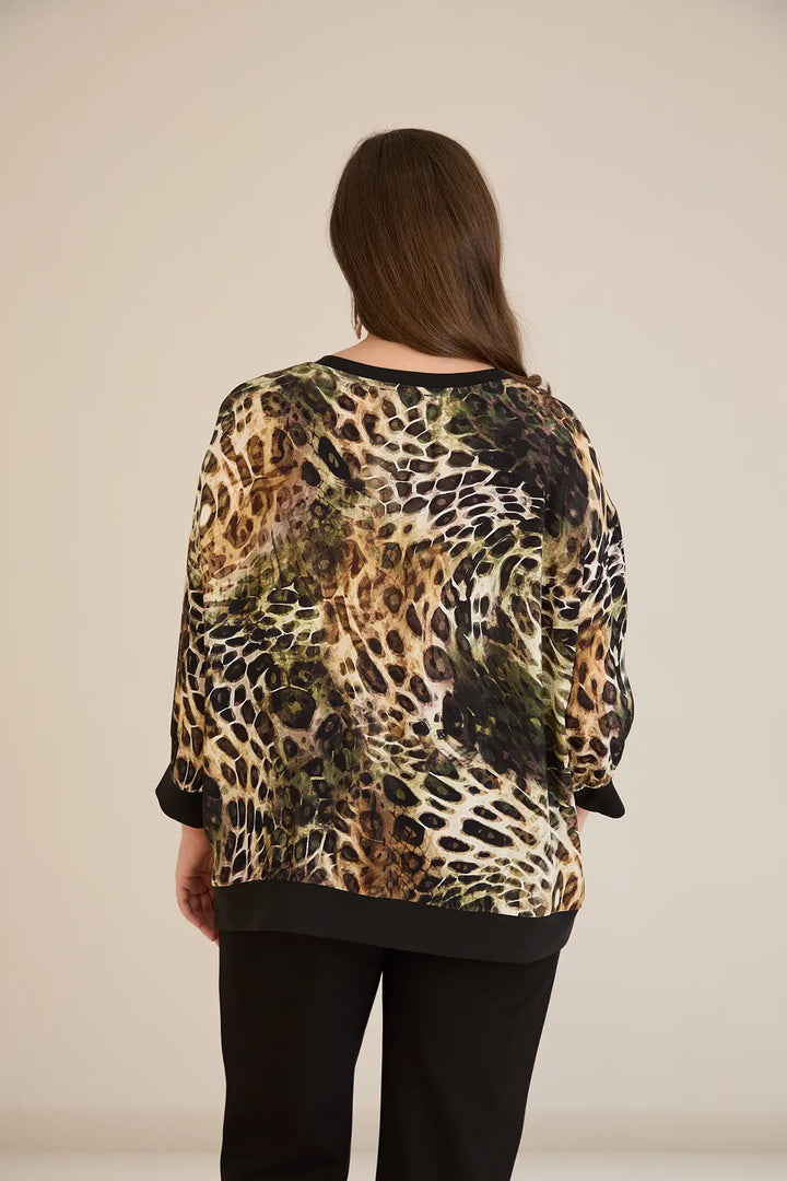 Jesenska elegantna bluza sa leopard printom