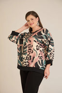 Jesenska elegantna bluza u višebojnim tonovima