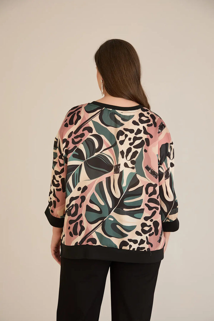 Jesenska elegantna bluza u višebojnim tonovima