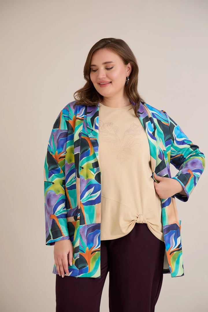 Bluza s atraktivnim detaljem i kamenčićima