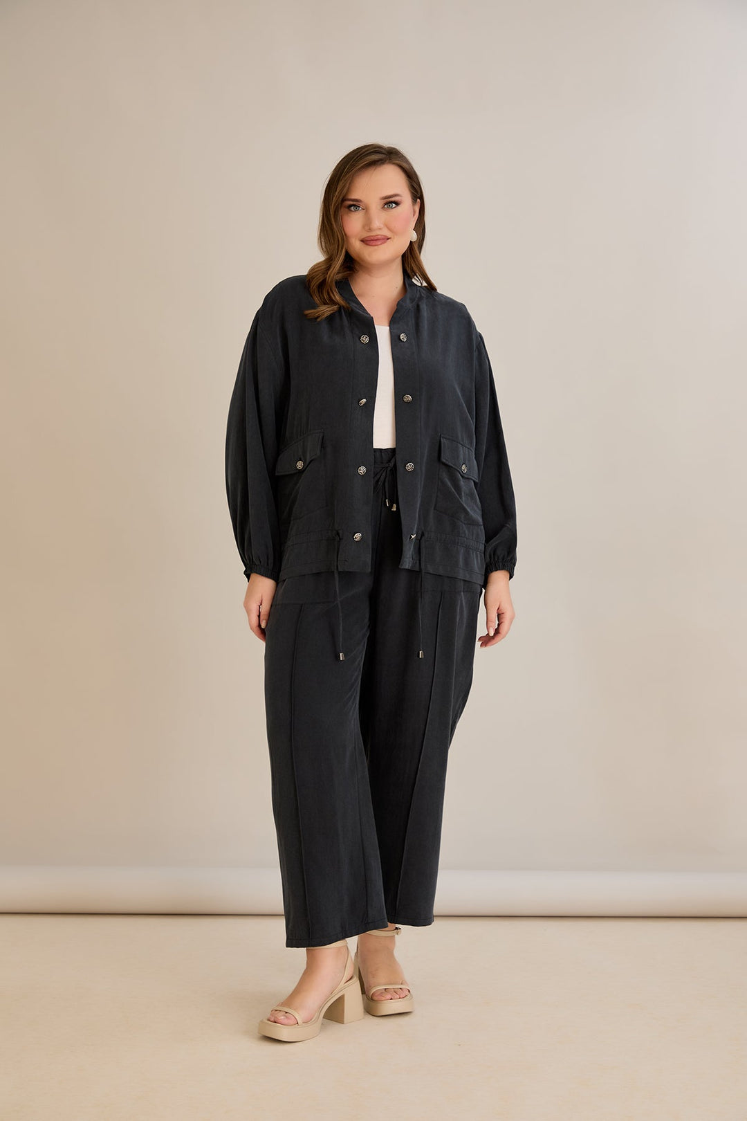 Premium Liosel set od 2 dijela - hlače + jakna - Crna 10810