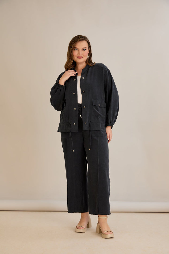 Premium Liosel set od 2 dijela - hlače + jakna - Crna 10810