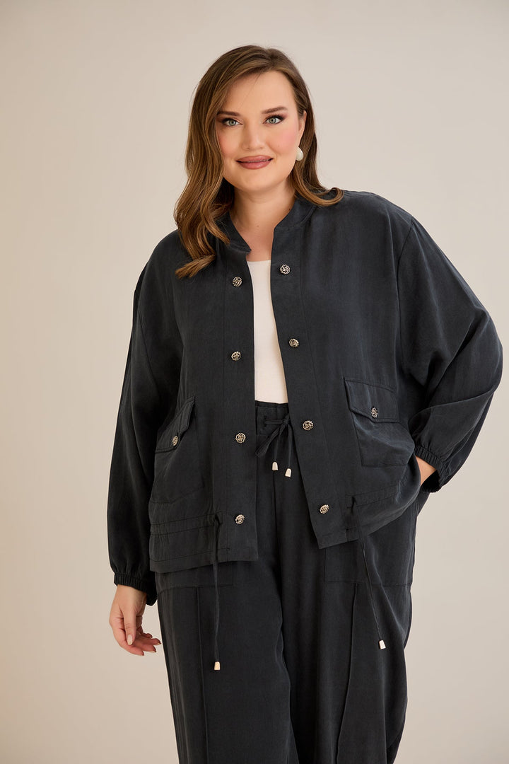 Premium Liosel set od 2 dijela - hlače + jakna - Crna 10810