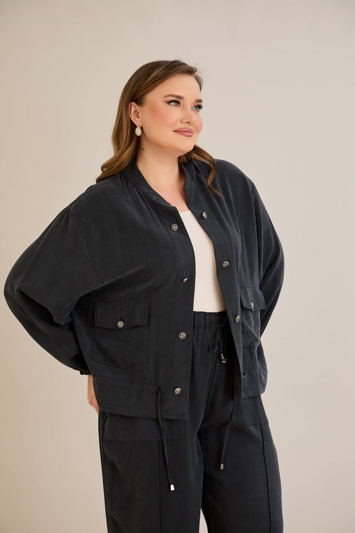 Premium Liosel set od 2 dijela - hlače + jakna - Crna 10810