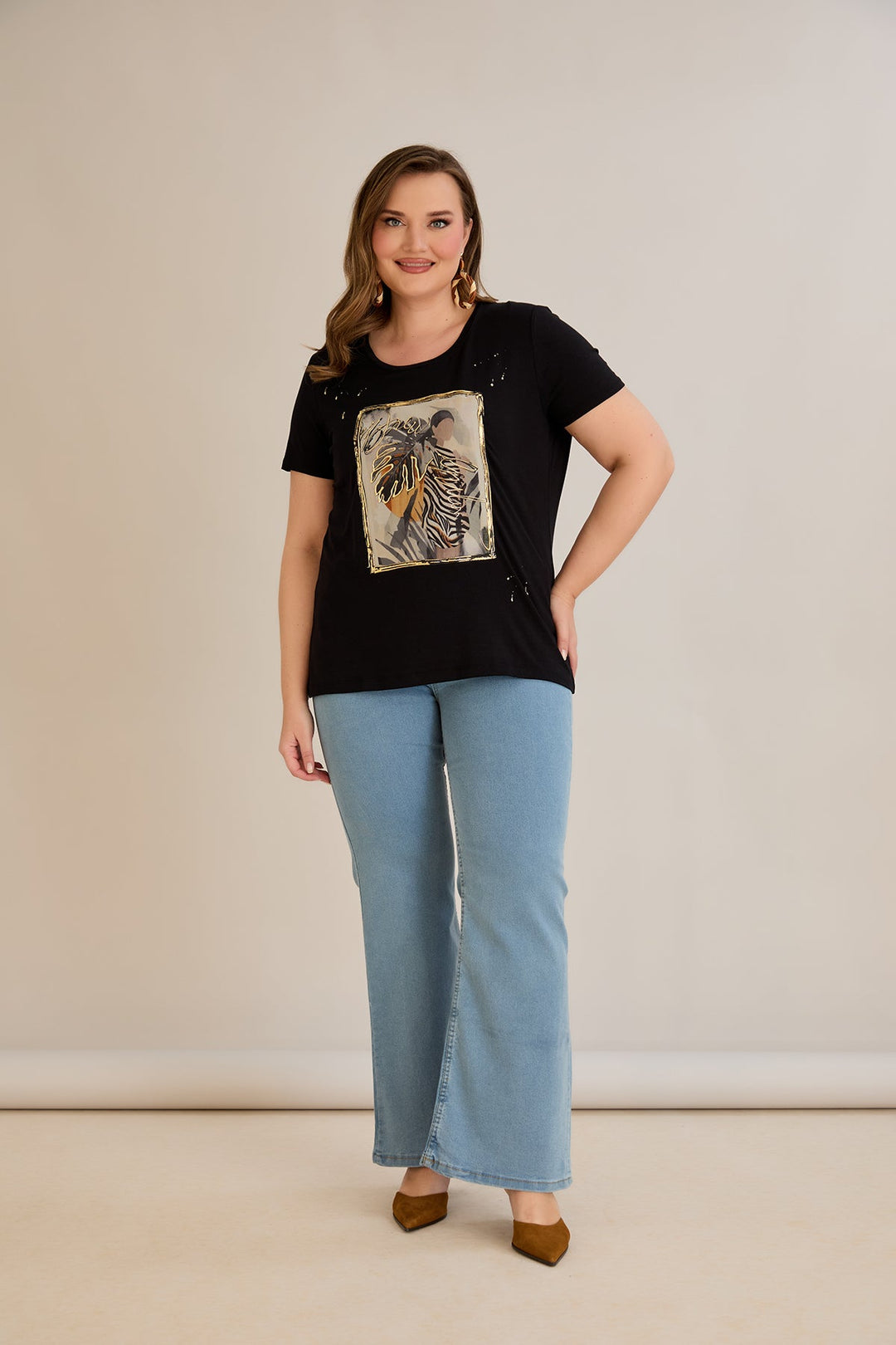 Majica od viskoze s printom II - Ženska 10881