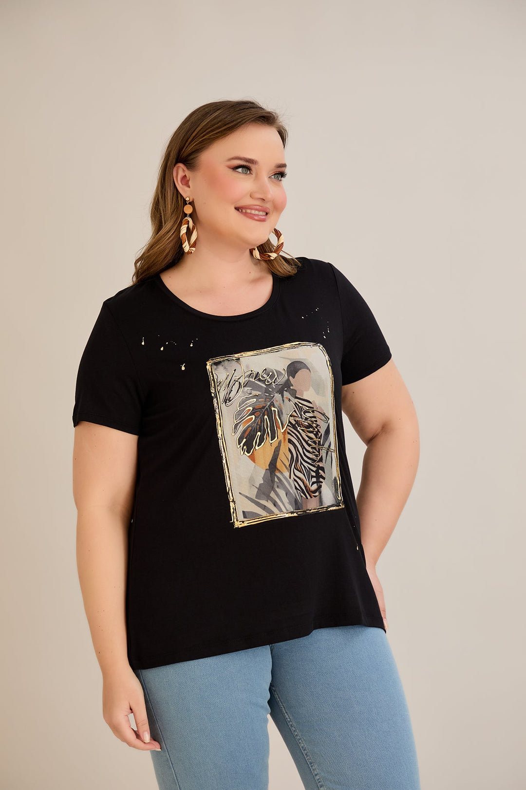 Majica od viskoze s printom II - Ženska 10881