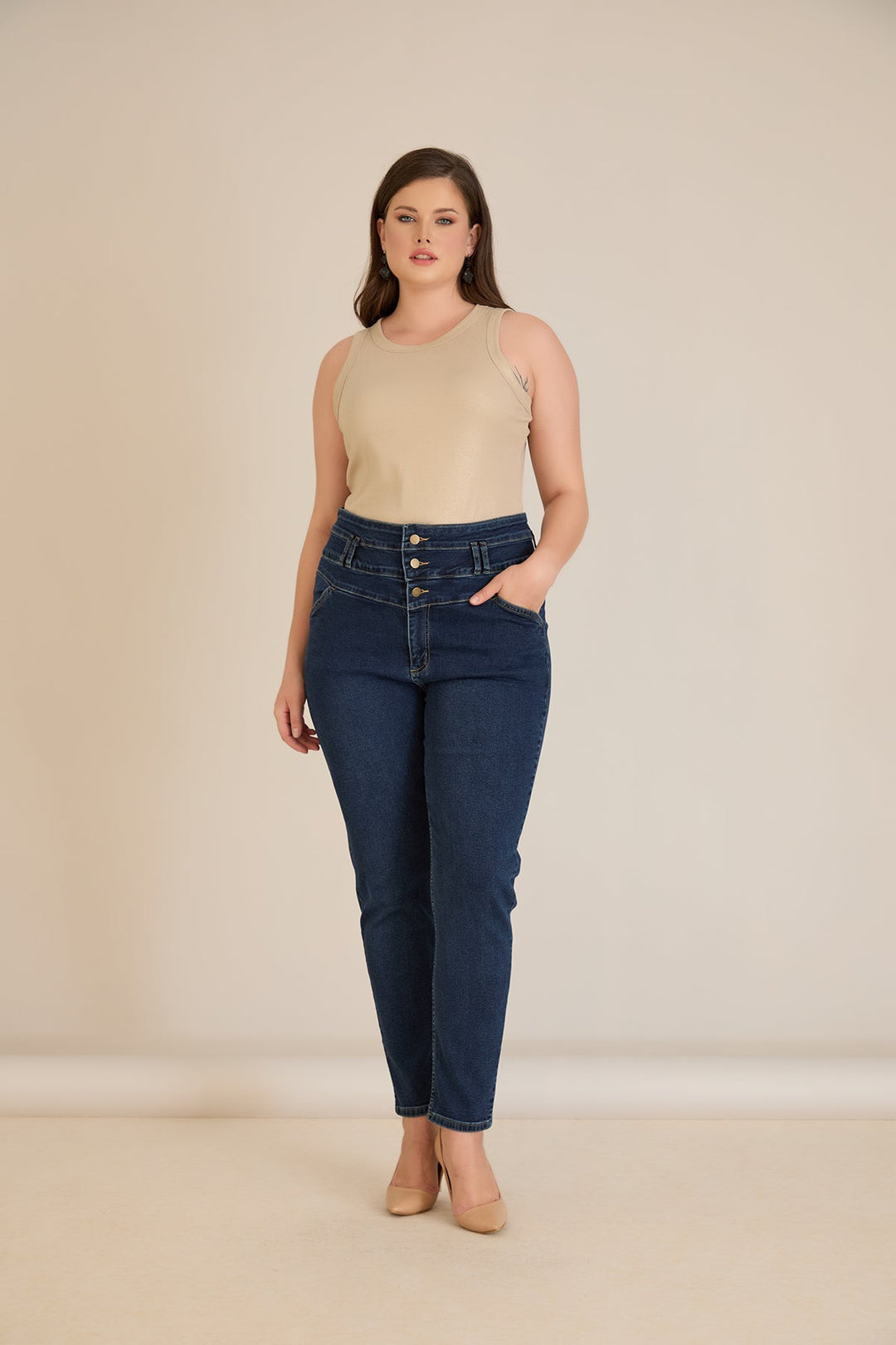 Дънки с висока Struk големи Veličinaи