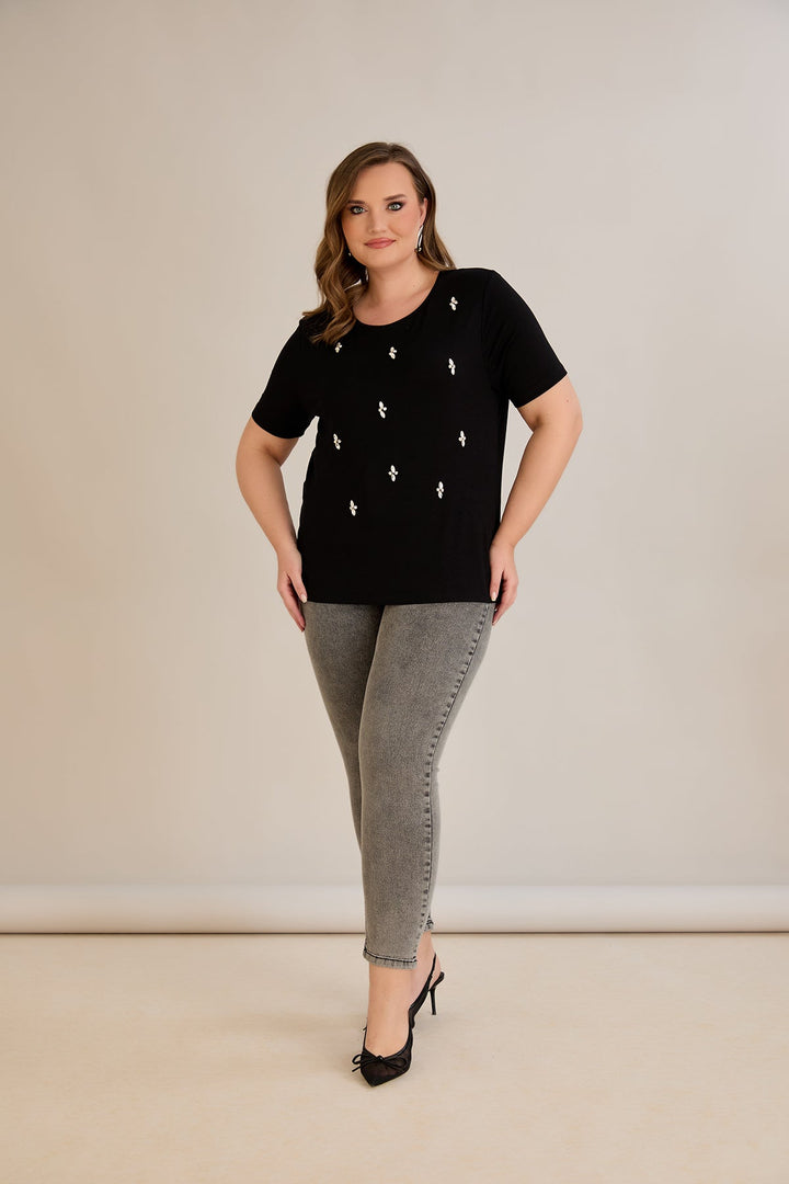 Tunika od viskoze s kamenčićima - 10967