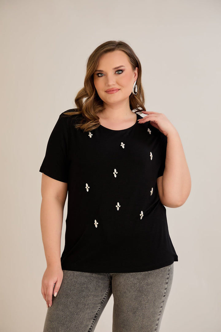 Tunika od viskoze s kamenčićima - 10967
