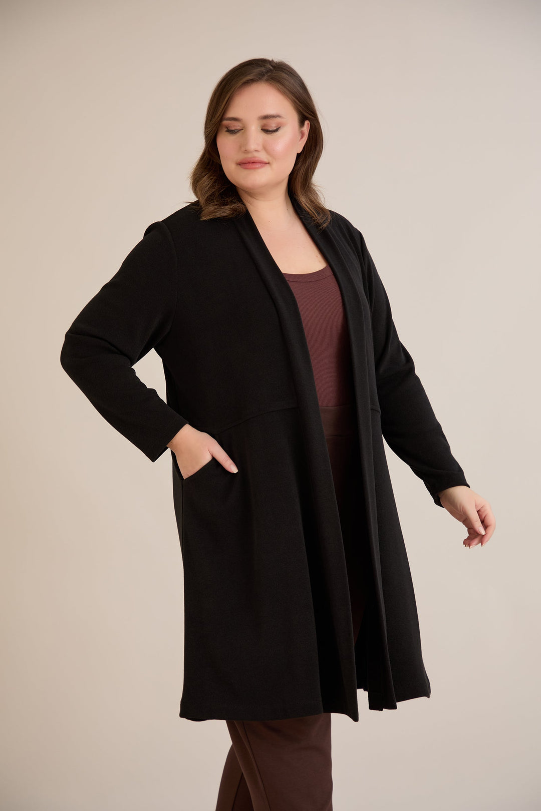 Dugački kardigan – Crni