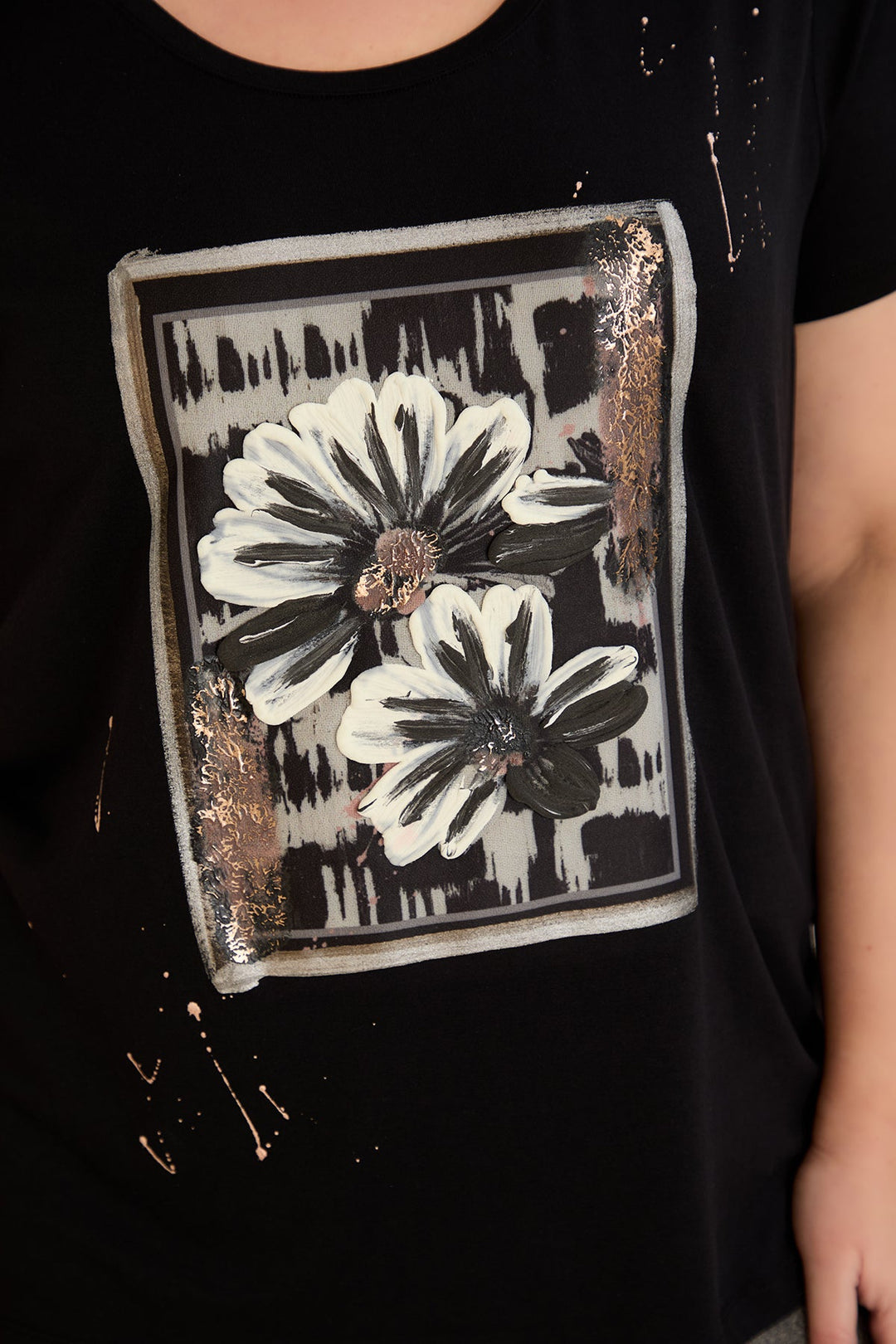 Majica od viskoze s printom III - Margarete 10881