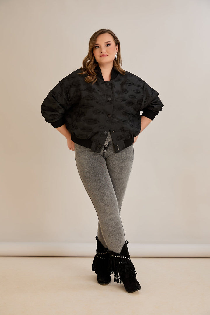 Proljetna kratka bomber jakna oversized kroja