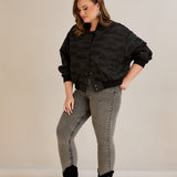 Proljetna kratka bomber jakna oversized kroja