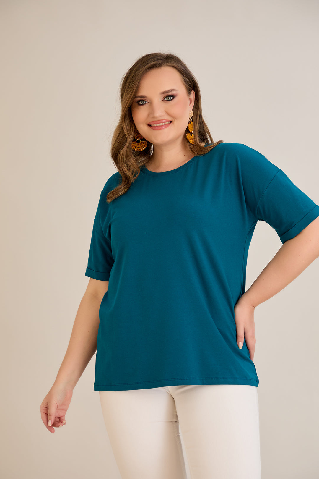 Pamučna majica kratkih rukava - Tamnoplava