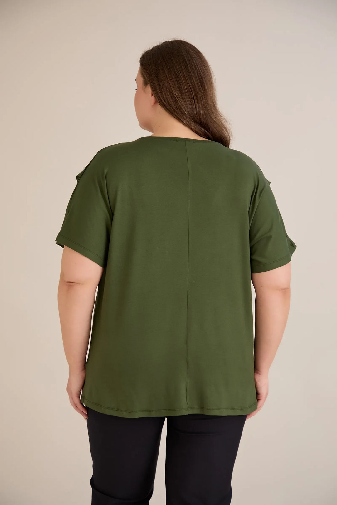 Bluza s dekoracijom od kamenčića – zelena