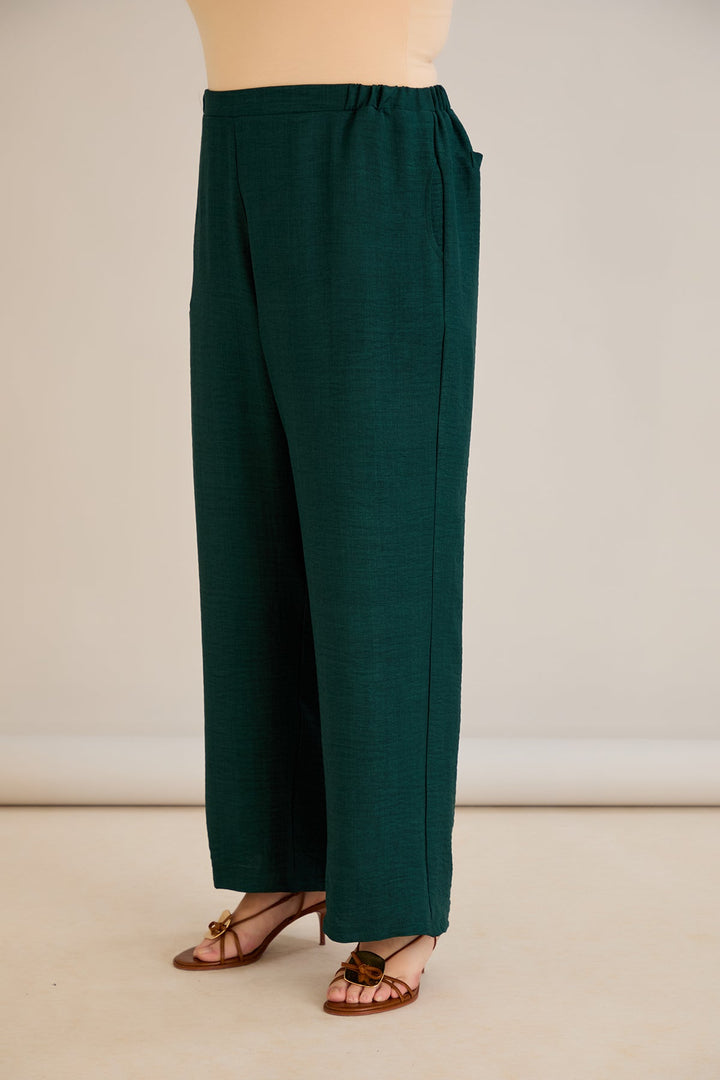 Široke ljetne hlače - Zelena