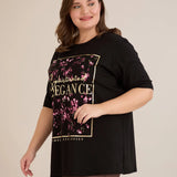 Pamučna majica s printom Elegance