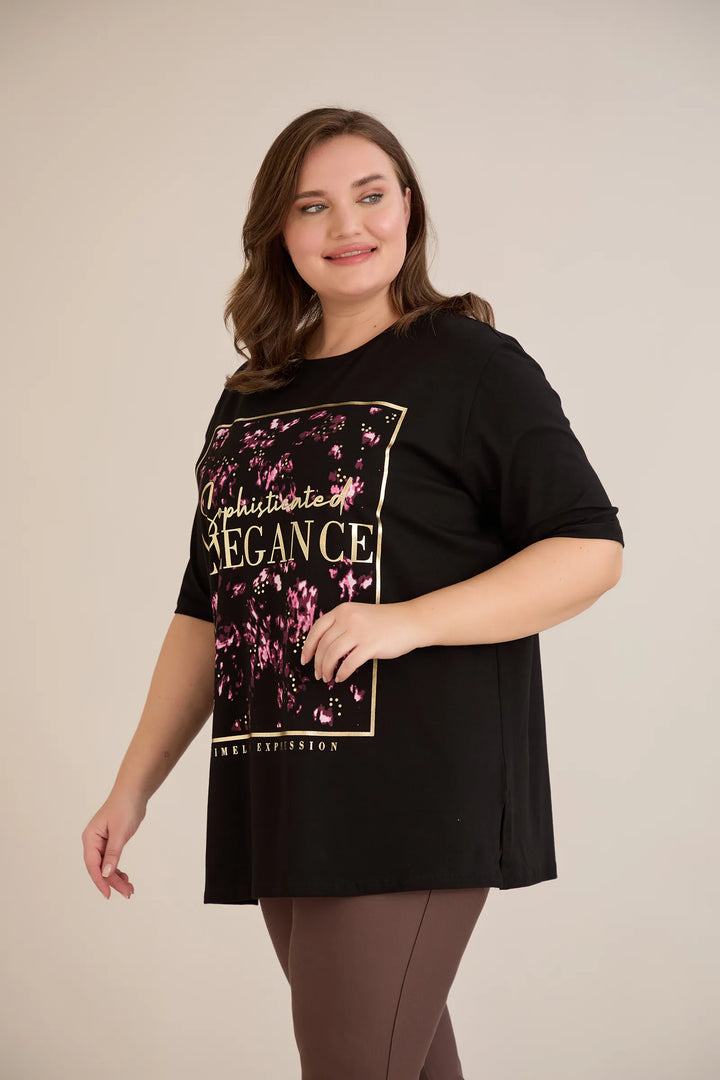 Pamučna majica s printom Elegance