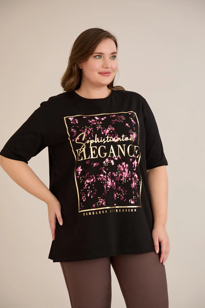 Pamučna majica s printom Elegance