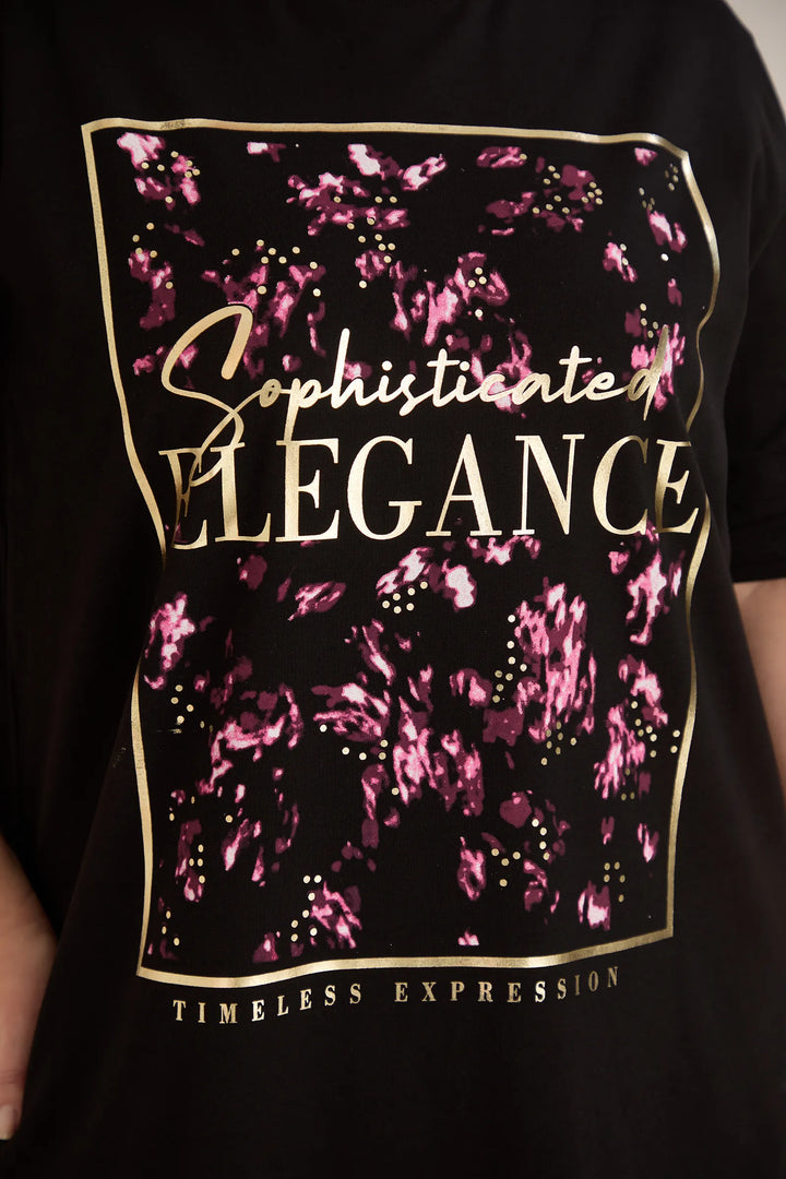 Pamučna majica s printom Elegance