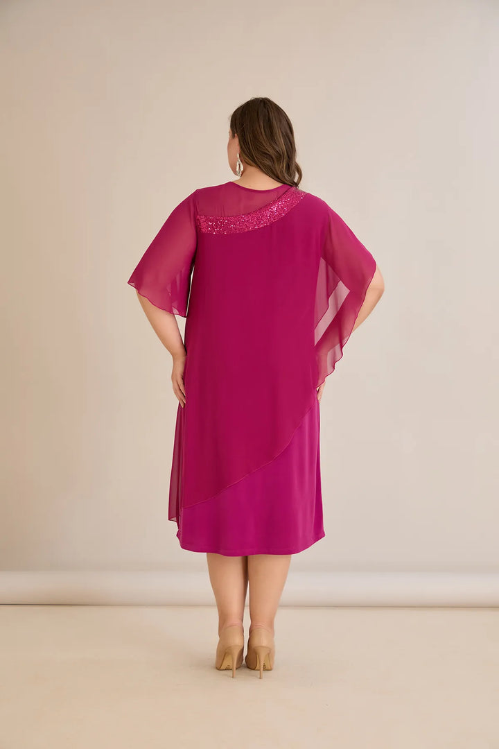 Praznična haljina od šifona i šljokica