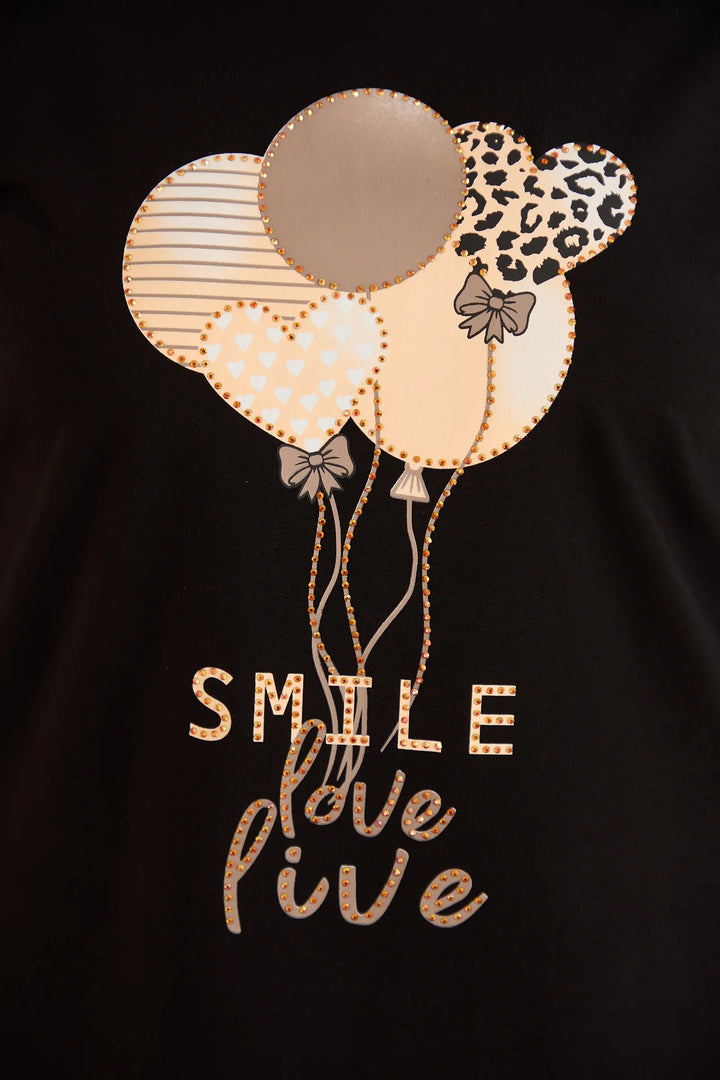 Pamučna majica s printom Smile