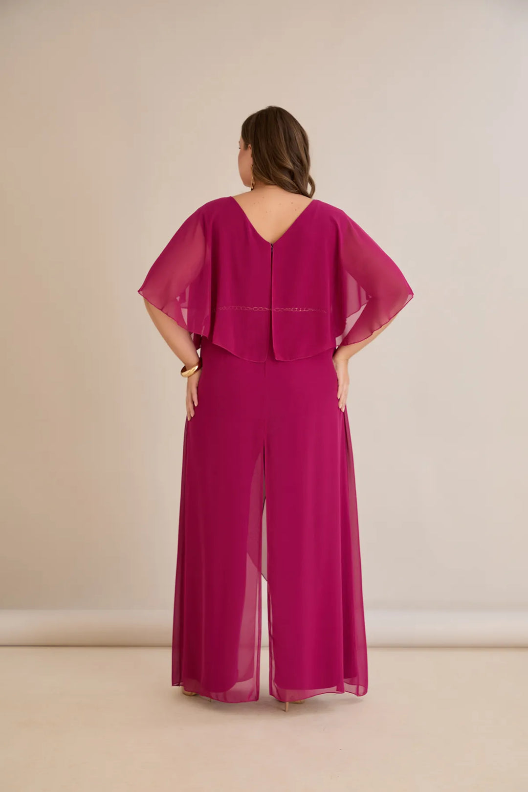 Šifonski kombinezon s lančić remenom – Veći brojevi