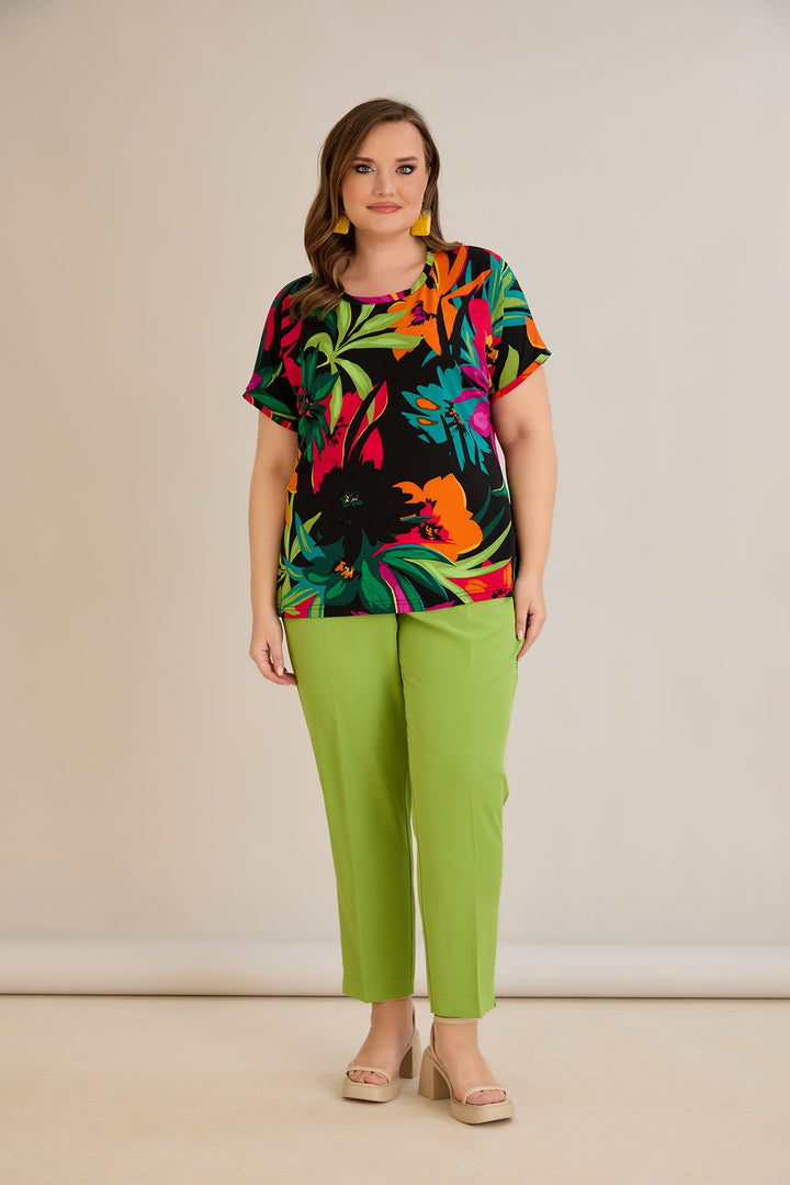 Ljetne elastične hlače - jabuka