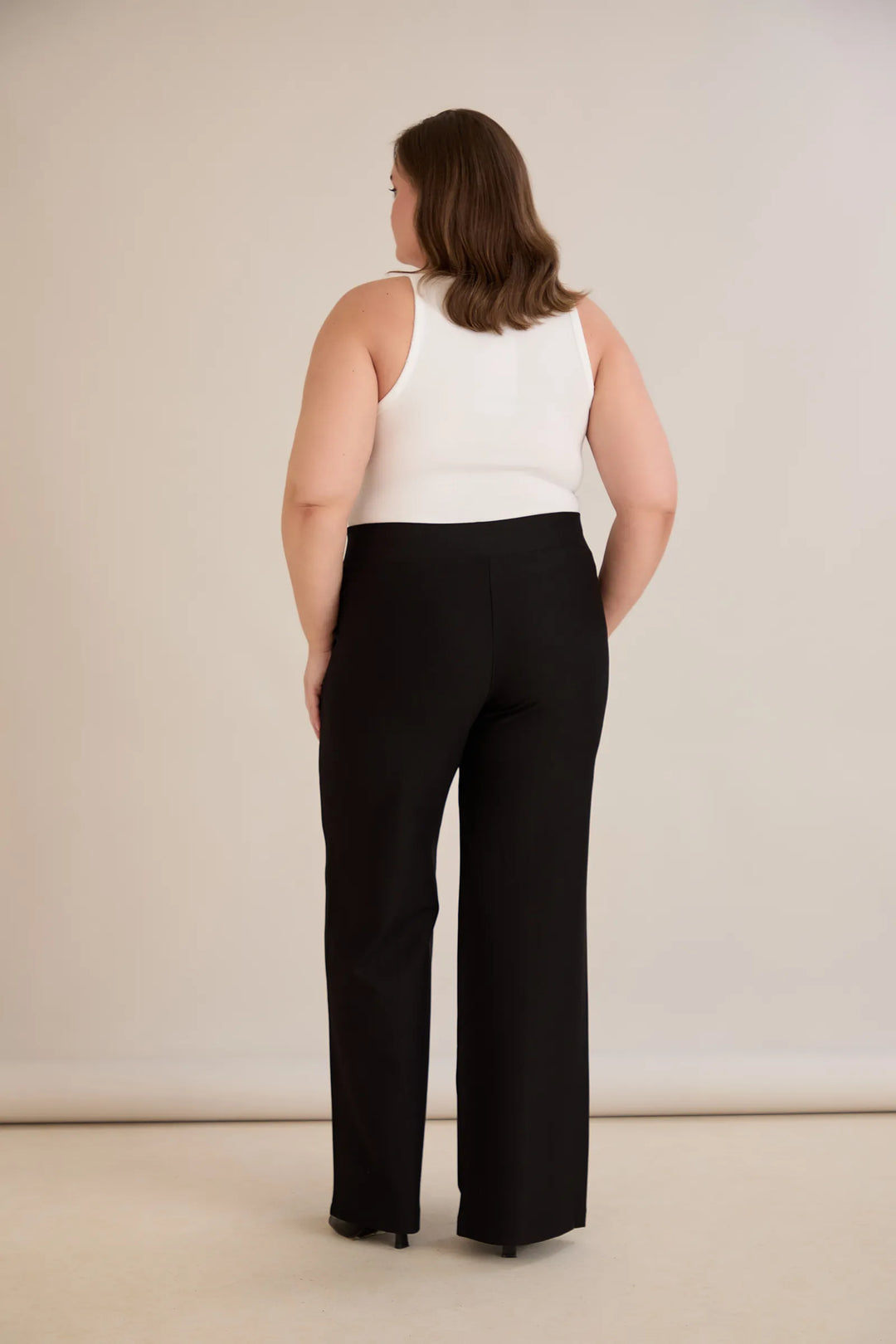 Ekskluzivne široke pantalone Borisa s kamenčićima na pojasu