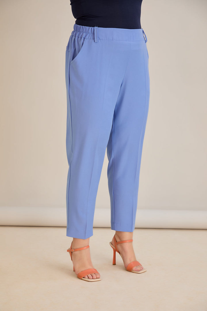 Ljetne elastične hlače - ljubičaste