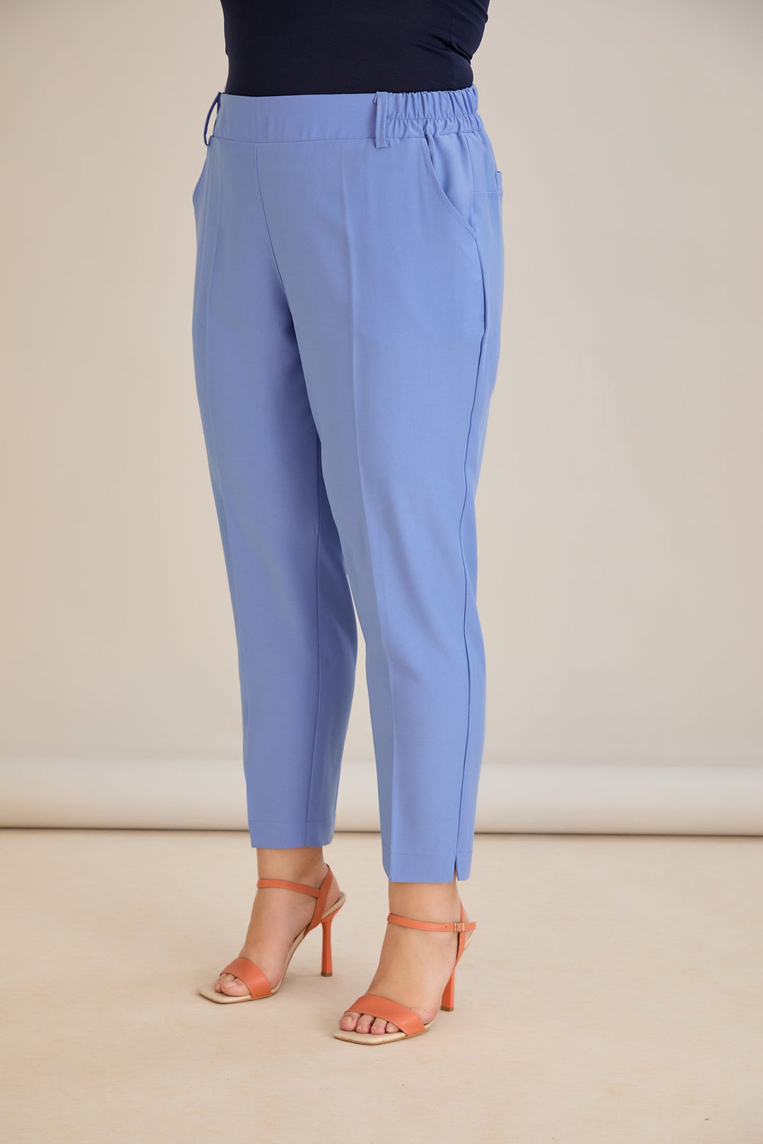 Ljetne elastične hlače - ljubičaste