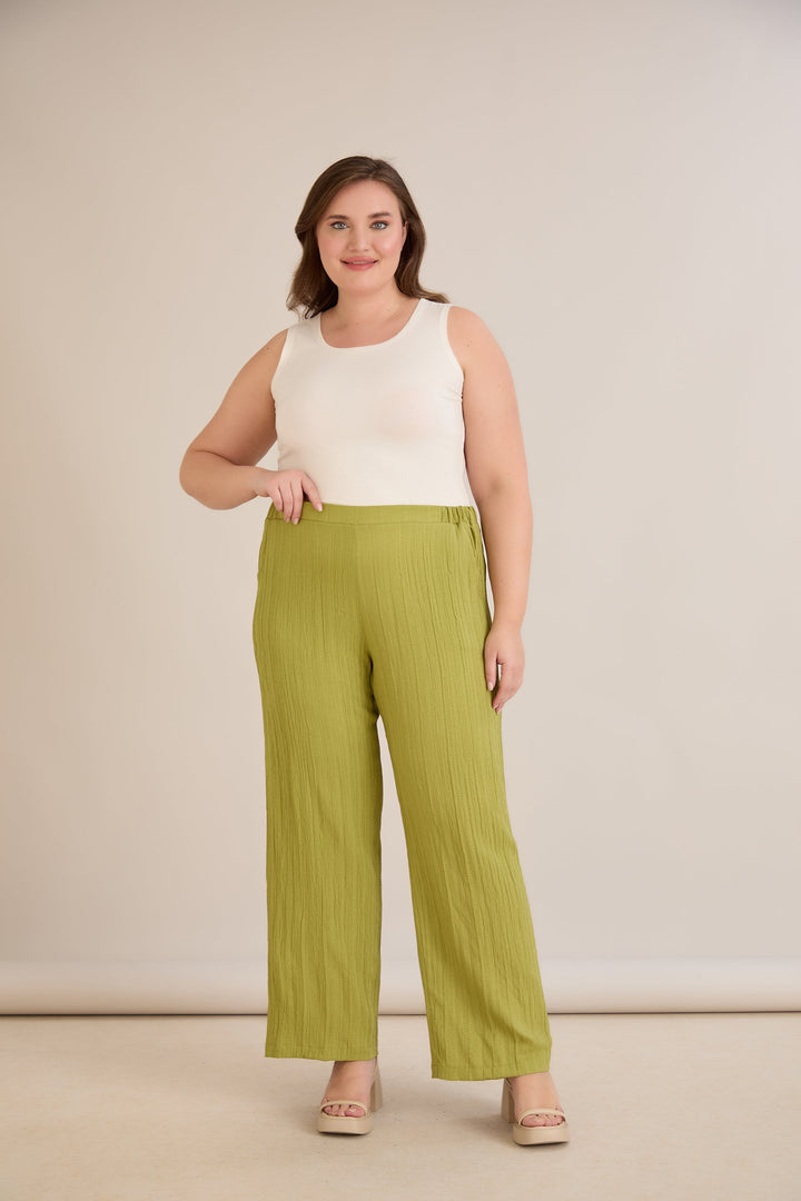 Hlače od laganog reljefnog materijala – Limeta