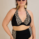 Kupaći kostim s naborom u leopard printu