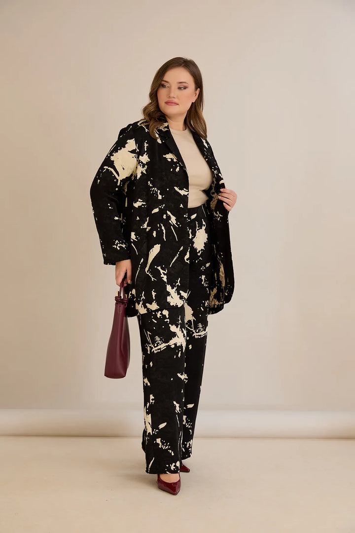 Elegantni set od viskoze s dizajnerskim printom