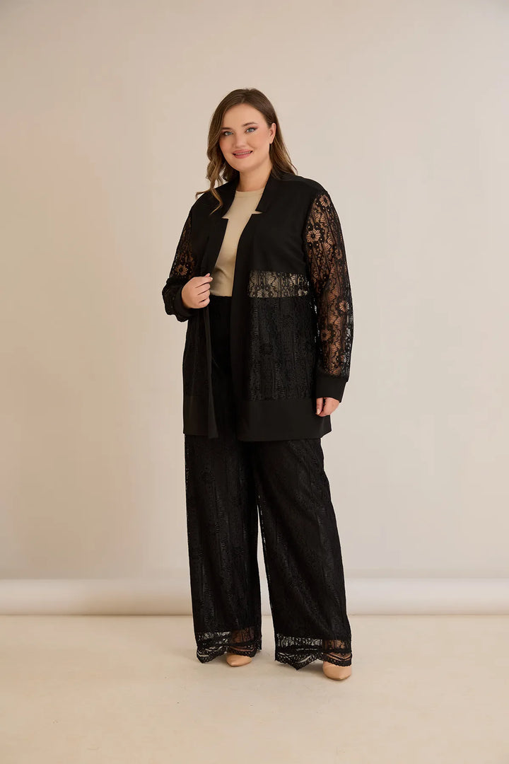 Elegantni praznični čipkani set