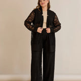 Elegantni praznični čipkani set