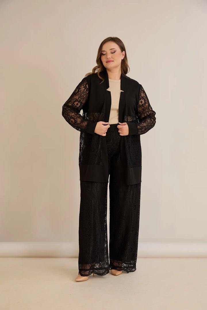 Elegantni praznični čipkani set