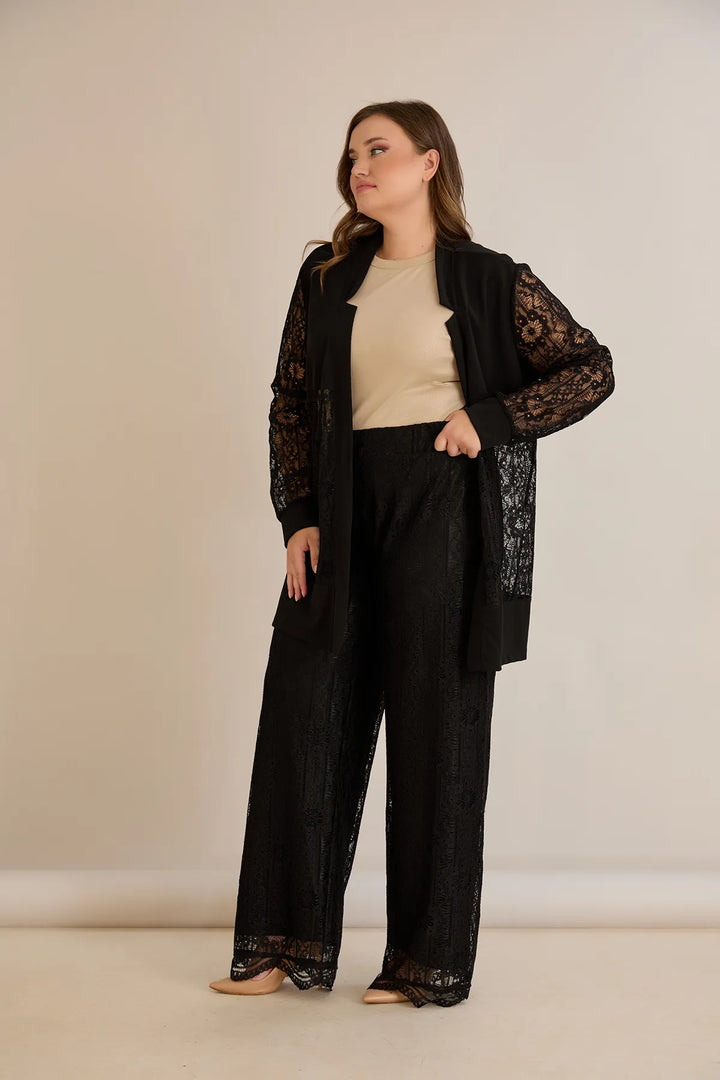 Elegantni praznični čipkani set