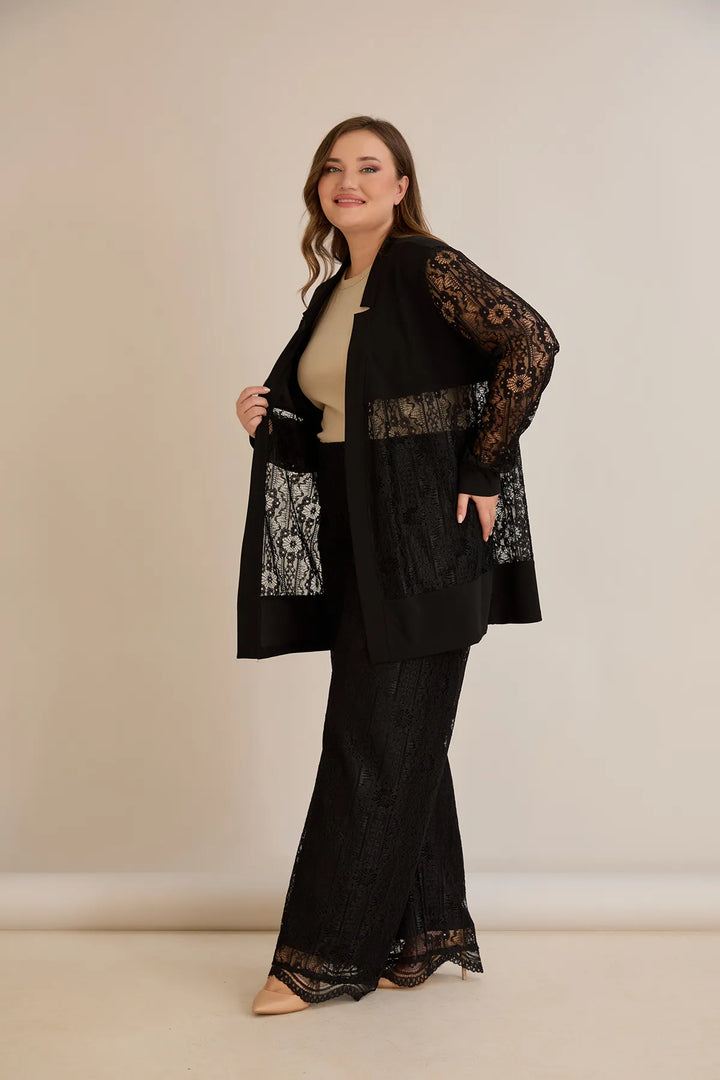 Elegantni praznični čipkani set