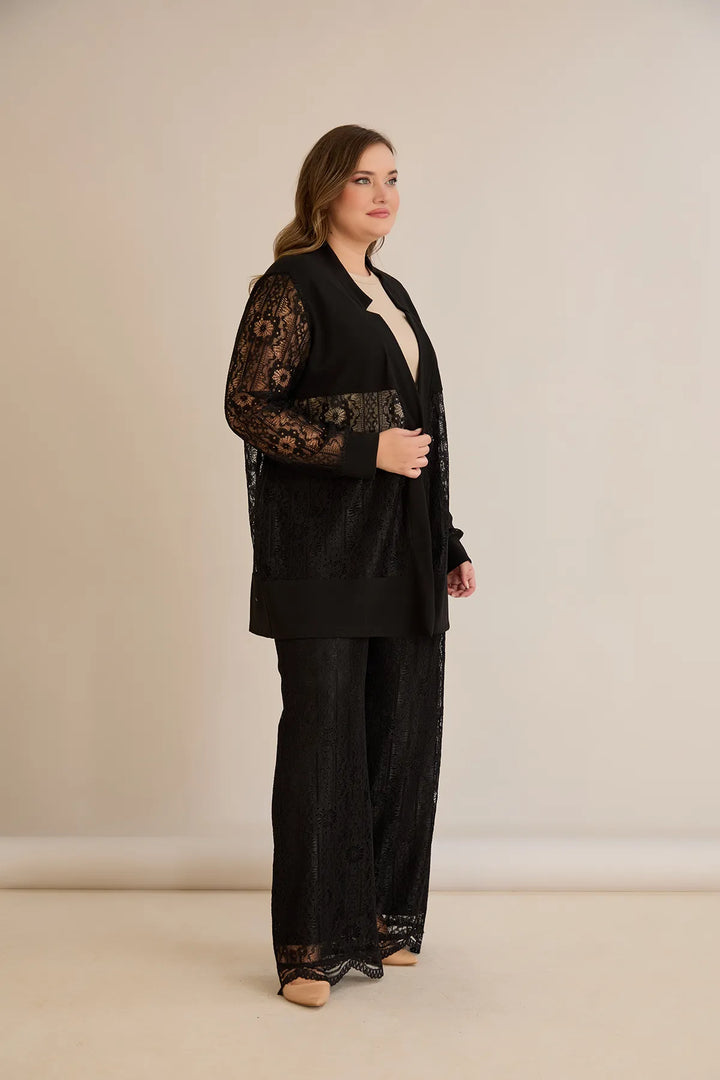 Elegantni praznični čipkani set