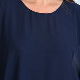 Elegantan 2-dijelni set od šifona - Tamnoplavi