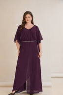 Šifonski kombinezon s lančić remenom – Burgundi