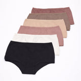 Plus size set: 6 komada pamučnih gaćica - bikini kroj