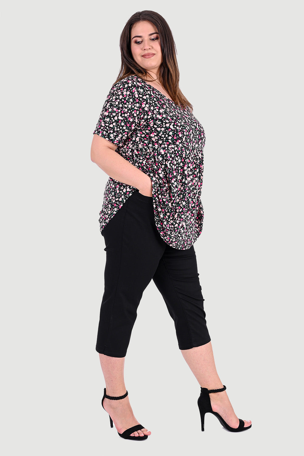 Макси 7/8 дънкови панталони големи размери до 66