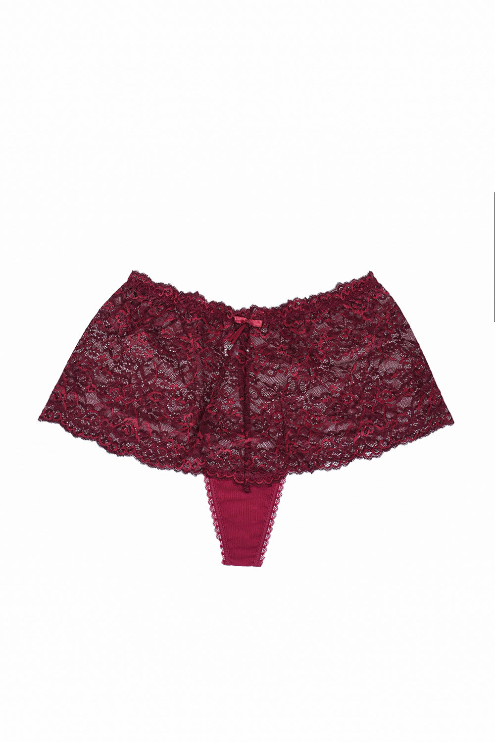 Макси дантелени прашки - Bordo