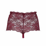Maxi čipkaste tanga gaćice – Bordo